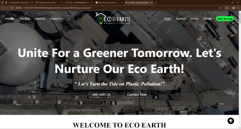 Eco Earth – Business Website